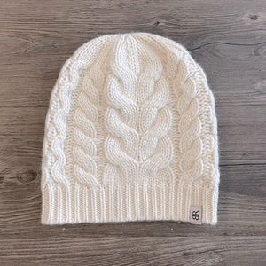 Banana Republic Cashmere Cream Cable Toque/Beanie